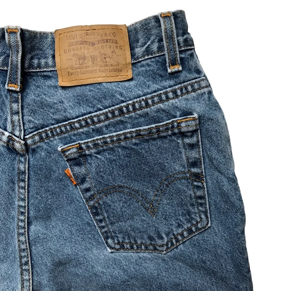 Levi’s Vintage 631 Orange Tab Women’s Size 27 Medium Stone Wash - Picture 10 of 13